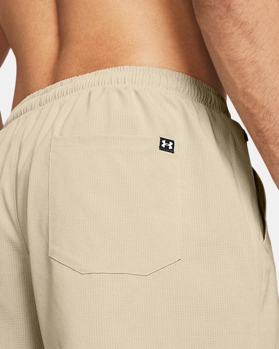 Men's UA Icon Vented Volley Shorts in Brown image number 3
